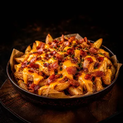 Papas cheddar & bacon